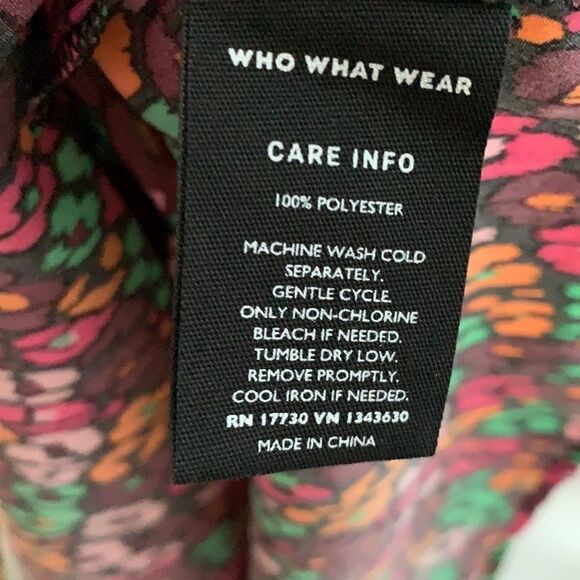 Who What Wear XS multi-color Blouse, Balloon sleeves with a 5 inch cuff - Picture 8 of 12